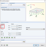 Zadání pružin místo pevných podpor