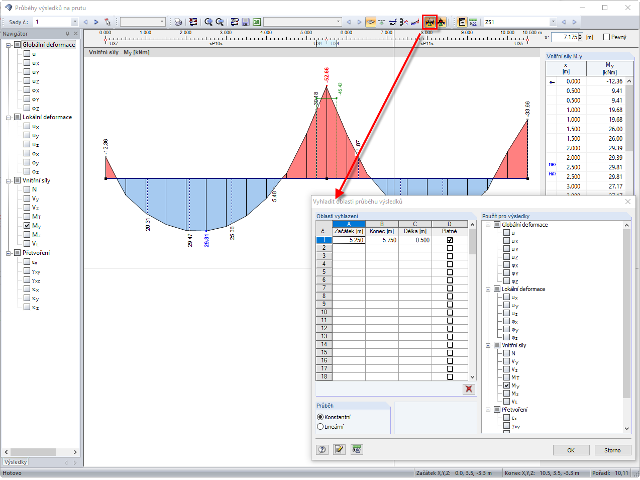 Zadání oblasti vyhlazení
