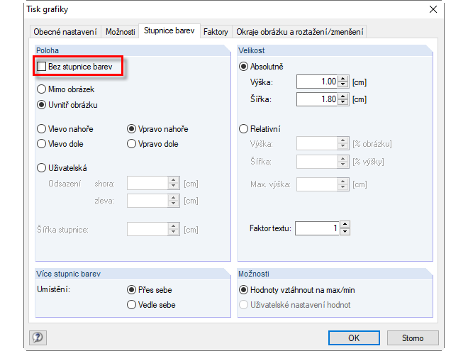 Místní nabídka Vlastnosti...