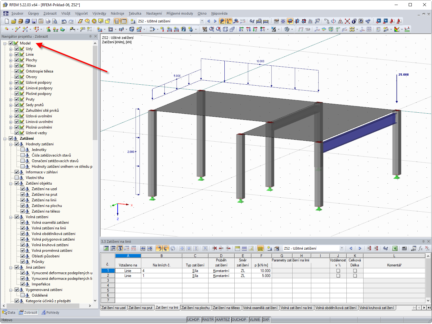 Deaktivace zobrazení modelu