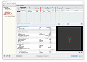 Vstupní tabulka 1.5 se zadáním rozměrů sloupu pro spojovací prut