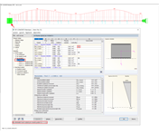 Výsledkový dialog 2.4, se znázorněnou nutnou výztuží po místech x