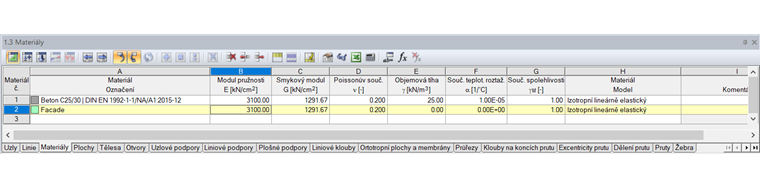 Materiál pro fasádní plochy