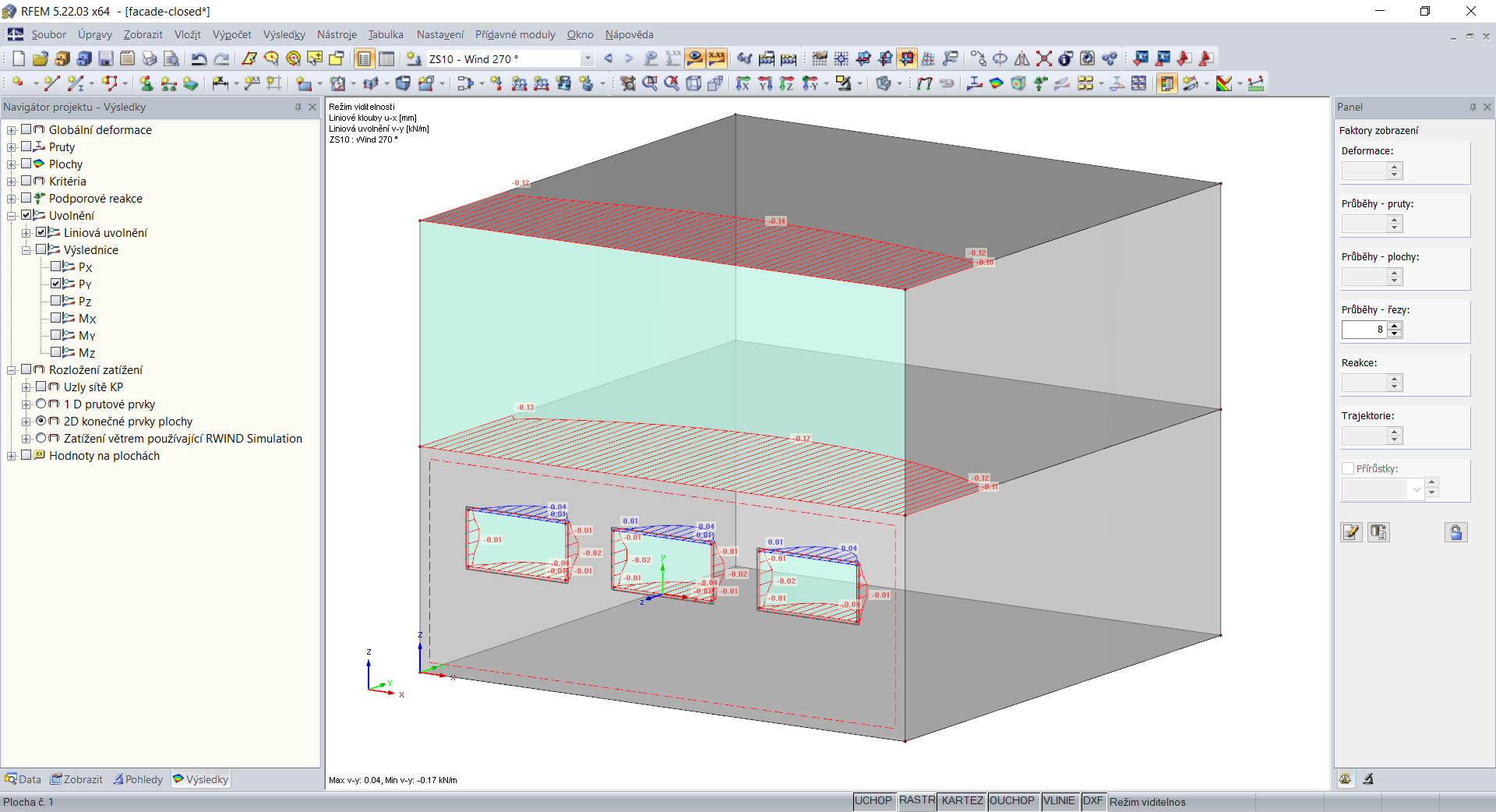 Rozdělení zatížení na primární konstrukci