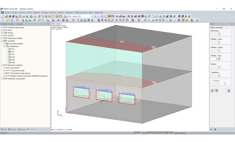Rozdělení zatížení na primární konstrukci
