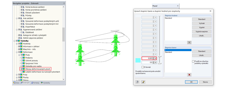 Bezbarvé zobrazení výsledků