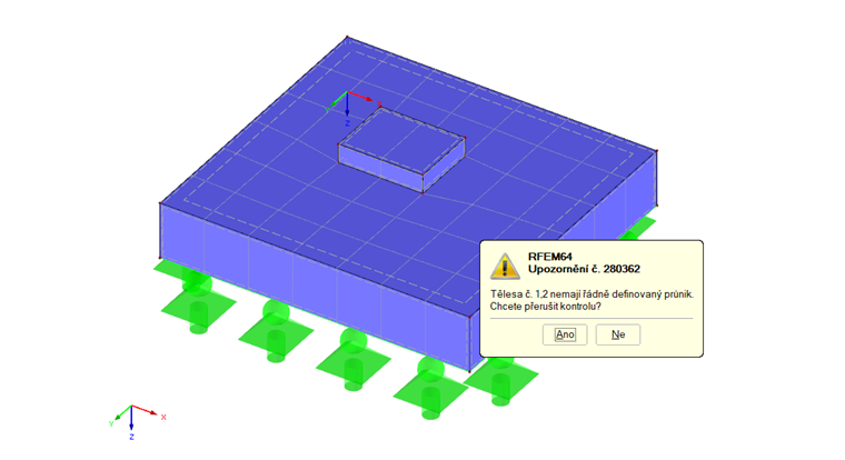 Model a upozornění