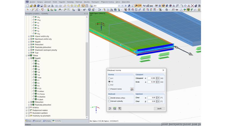 Vyhodnocení výsledků pro těleso