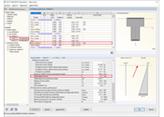 Hloubka tlakové oblasti a poloha neutrální osy v dialogu "2.4 Nutná výztuž po místech x"