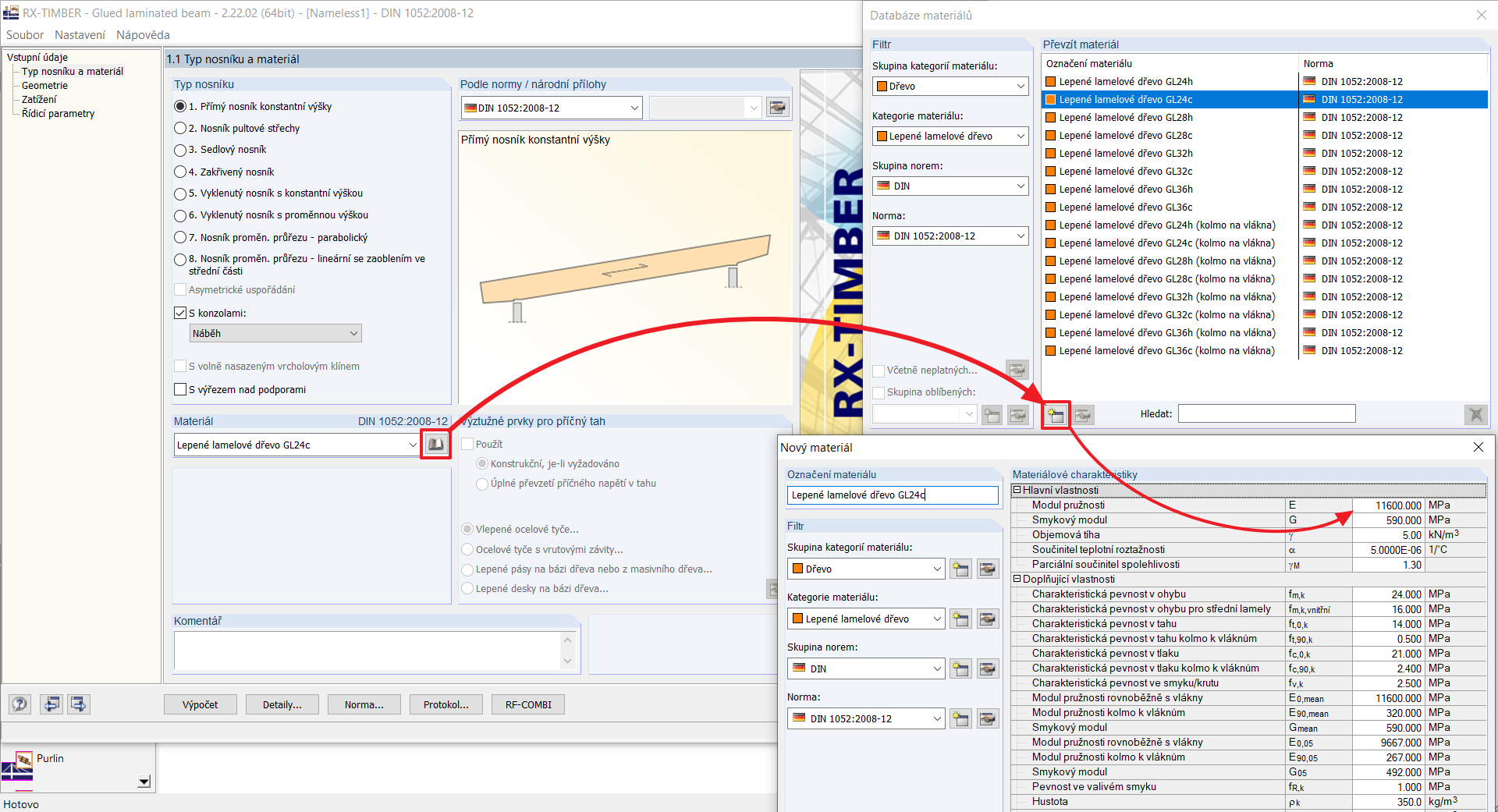 Databáze materiálů