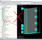 Nesprávné nastavení průběhu výsledků pro nelineární podporové reakce