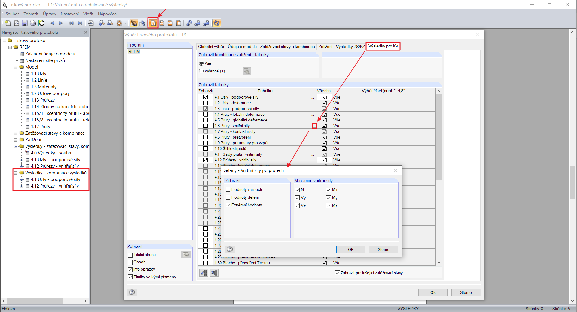 Detaily (pouze extrémní hodnoty)