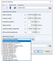 Materiálové modely v 3D prostředí