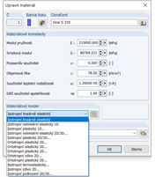 Materiálové modely v 3D prostředí