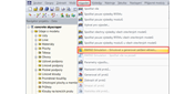 Podnabídka umožňující přístup k programu RWIND Simulation