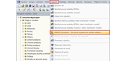 Podnabídka umožňující přístup k programu RWIND Simulation