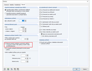 Dialog Detaily, zaškrtávací políčko Symetrie