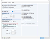 Dialog Detaily, zaškrtávací políčko Symetrie