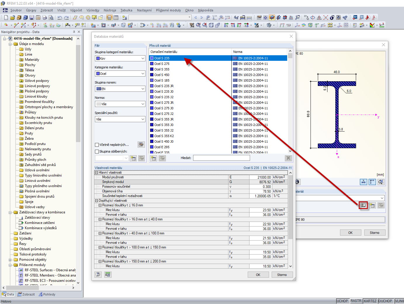 Databáze materiálů