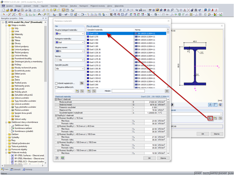 Databáze materiálů