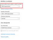 Nastavení měřítka