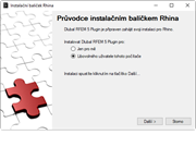 Průvodce instalací balíčku Rhino