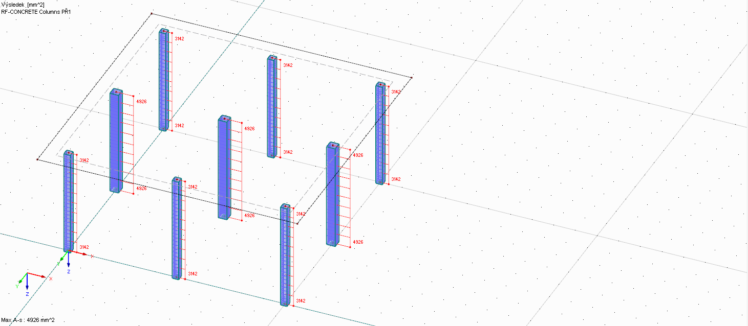 Výztuž s uživatelsky definovaným návrhem výztuže