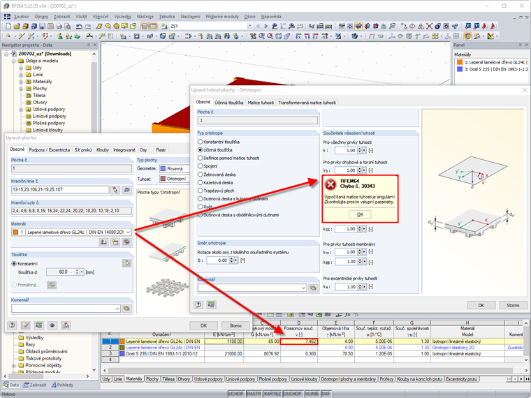 Chybové hlášení 30343