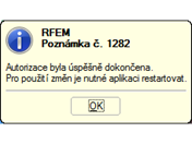 Autorizace byla úspěšně dokončena.