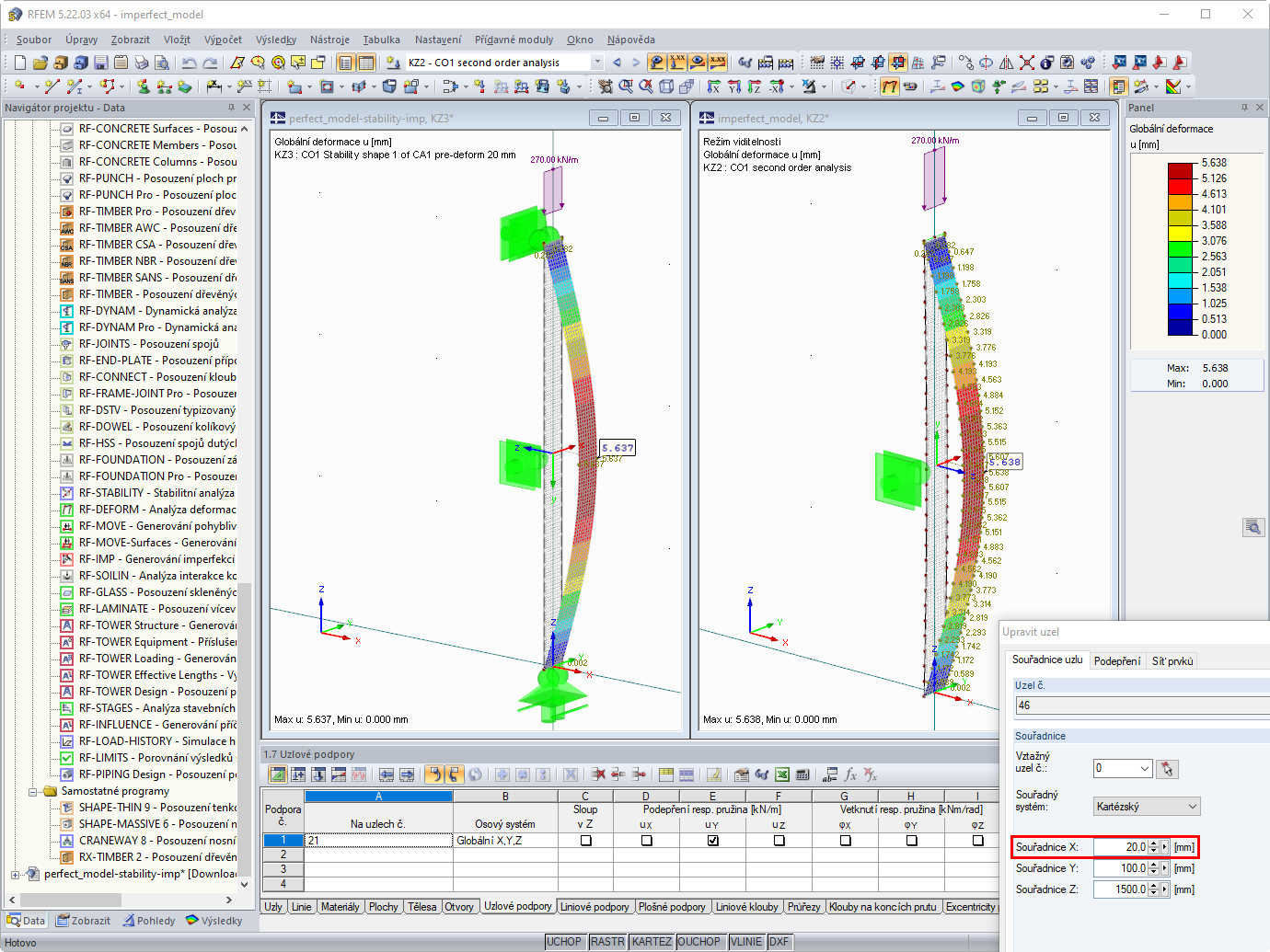 Porovnání výsledků