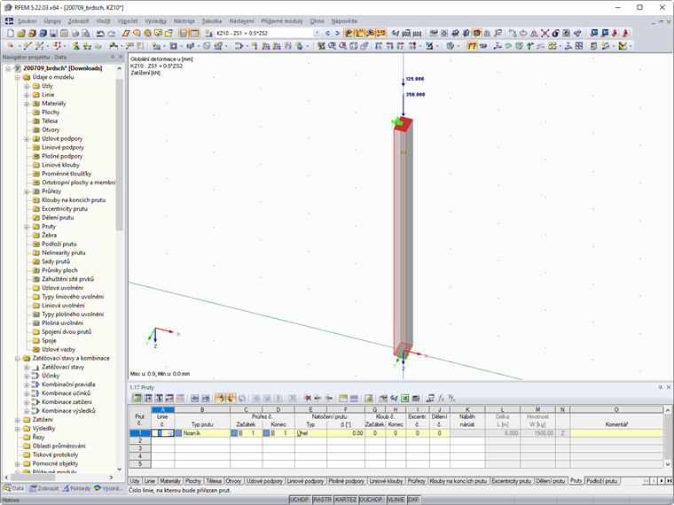 Konstrukce a zatížení