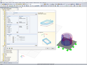 Zatížení na plochy tvaru mezikruží.
