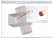 Vytvoření nového tělesa odečtením válce od kvádru