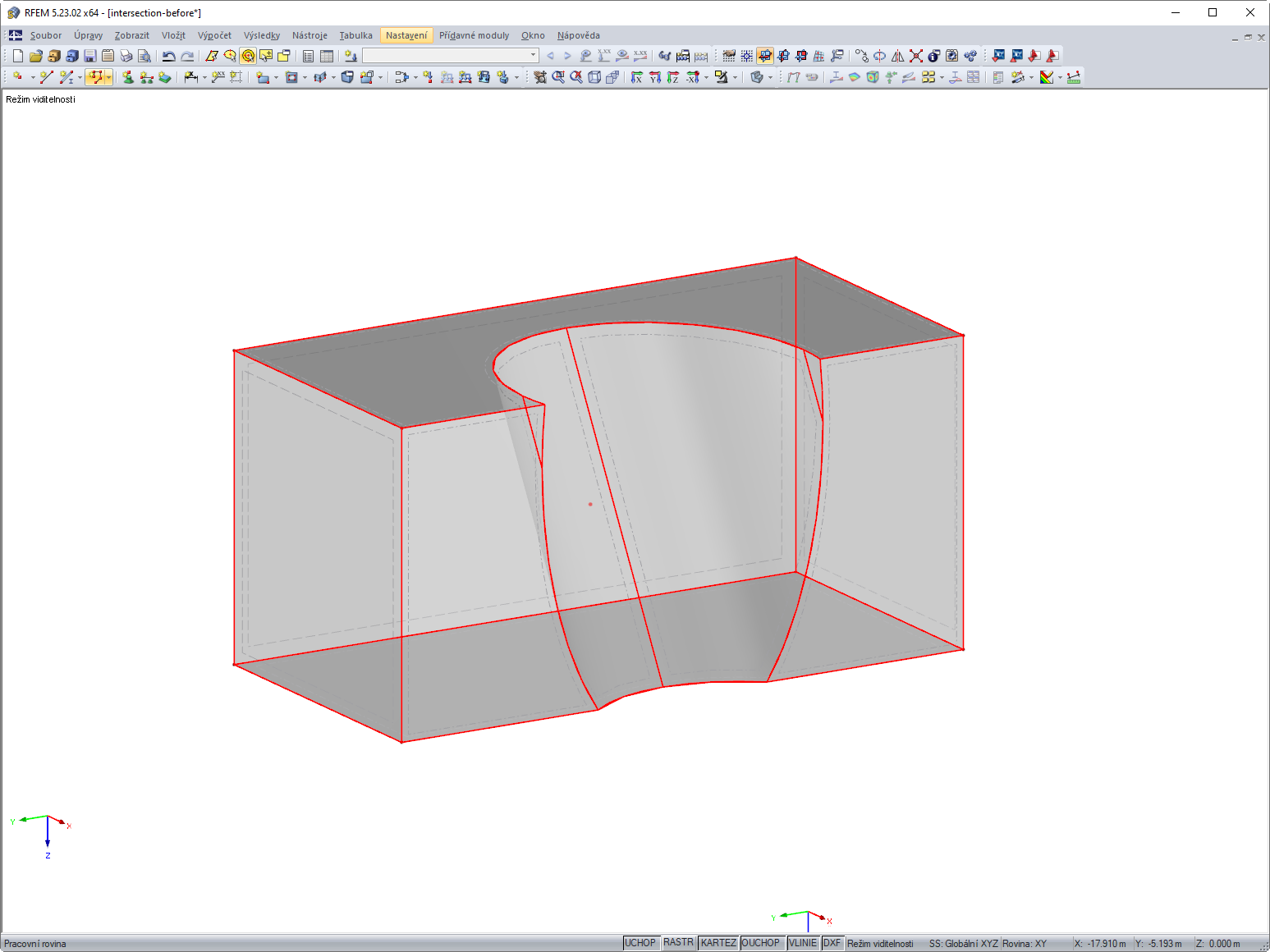 Nové těleso s průnikem