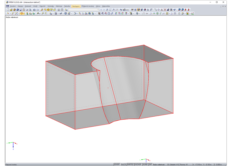 Nové těleso s průnikem
