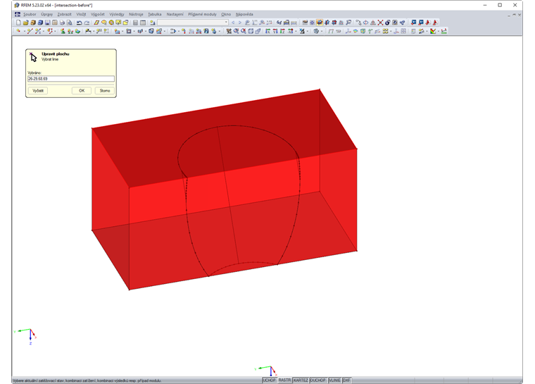 Nové vybrané hraniční linie horní podstavy