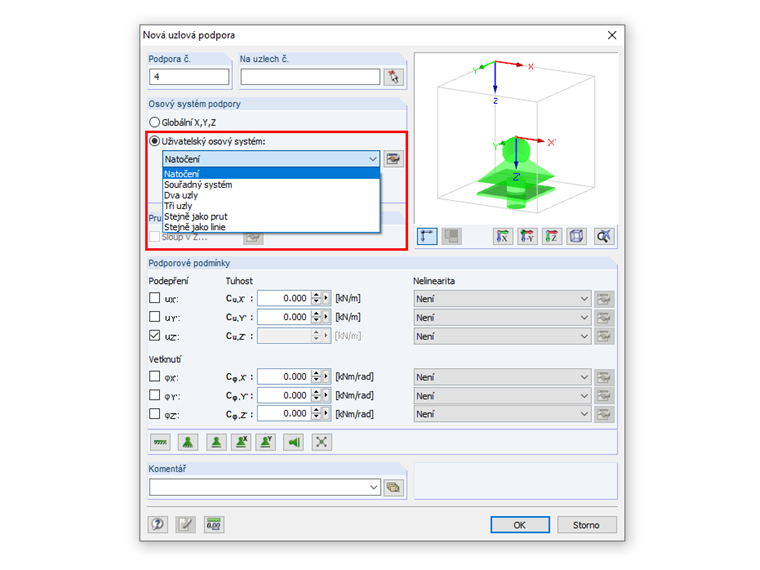 Osové systémy pro podporu