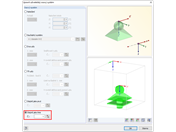 Dialog "Upravit uživatelský osový systém" - možnost "Stejně jako linie"