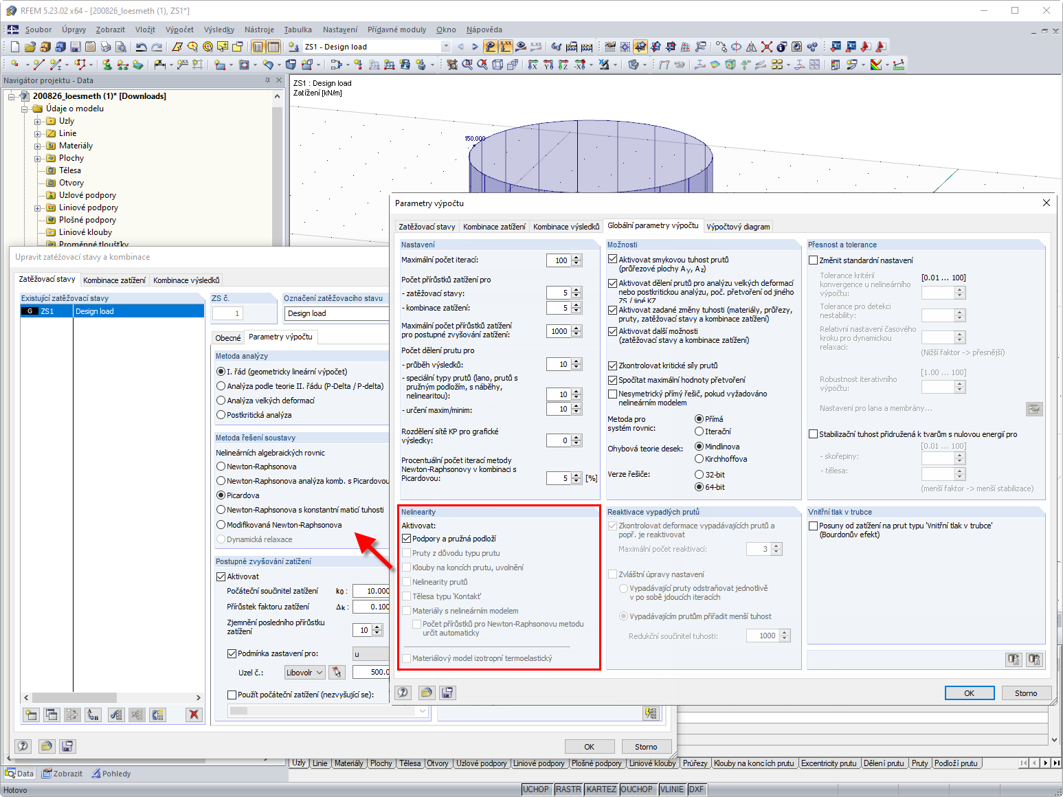 Systém s nelinearitami