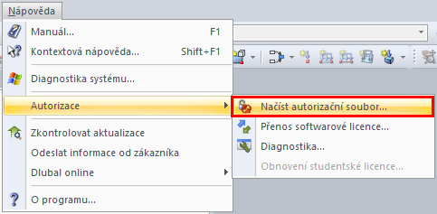 Cesta k načtení souboru AUTHOR.INI