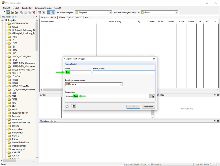 Název nového projektu