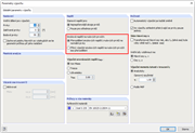 Možnosti nastavení pro zobrazení/výpočet smykových napětí na nulových prvcích
