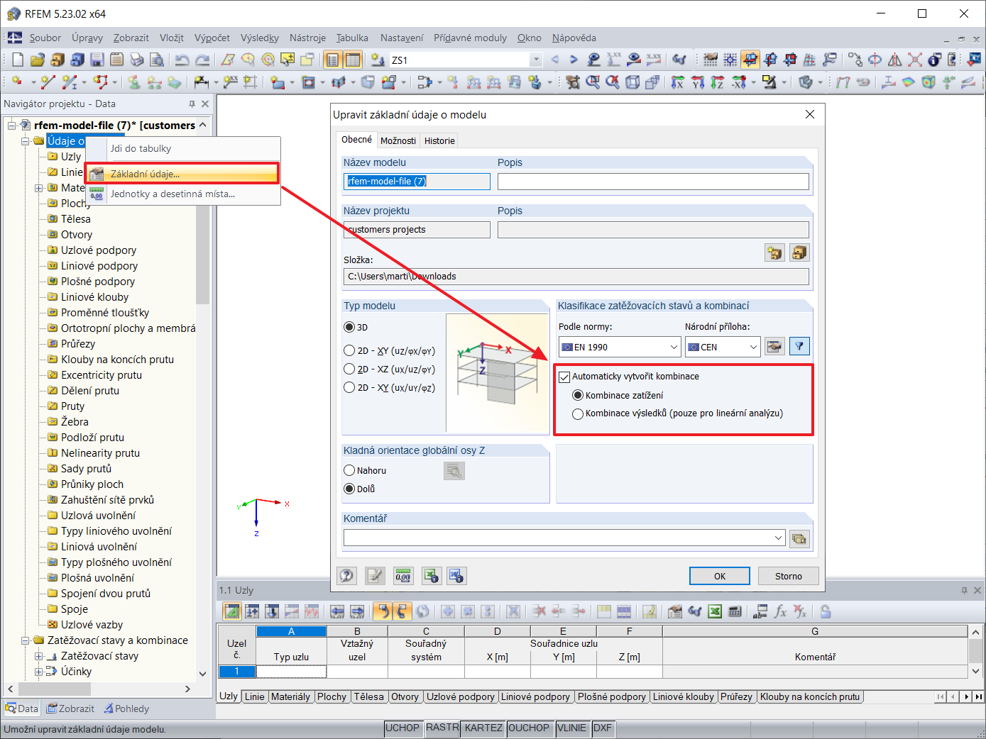 Automatické vytváření kombinací