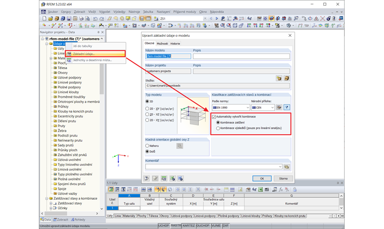 Automatické vytváření kombinací