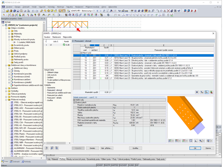 Přídavný modul Výsledky