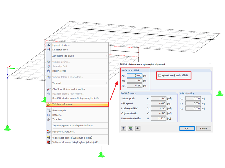 Těžiště a informace