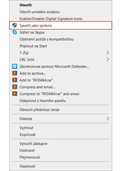 Spustit jako správce