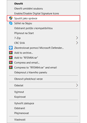 Spustit jako správce