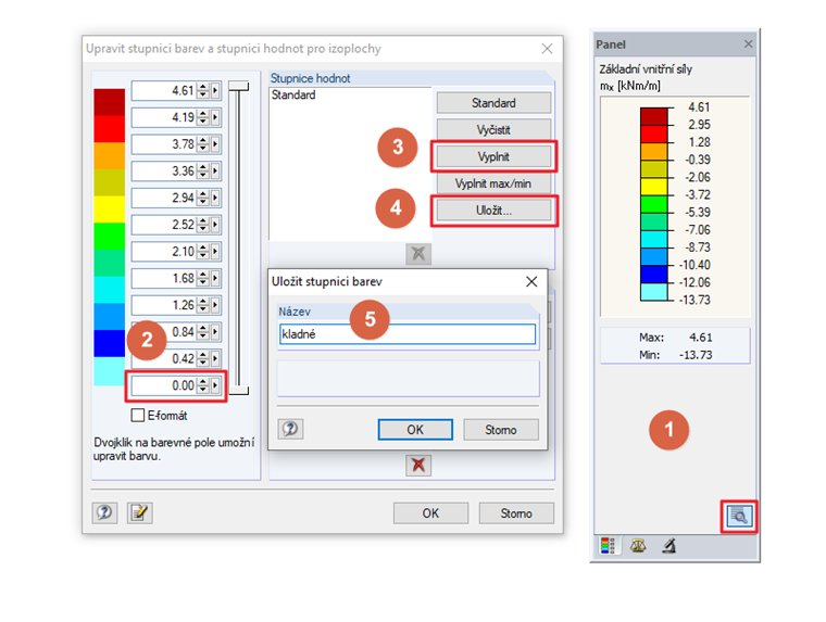 Úprava stupnice hodnot