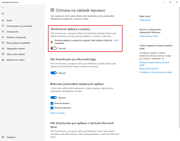 Ochranu lze dočasně deaktivovat v Zabezpečení Windows.